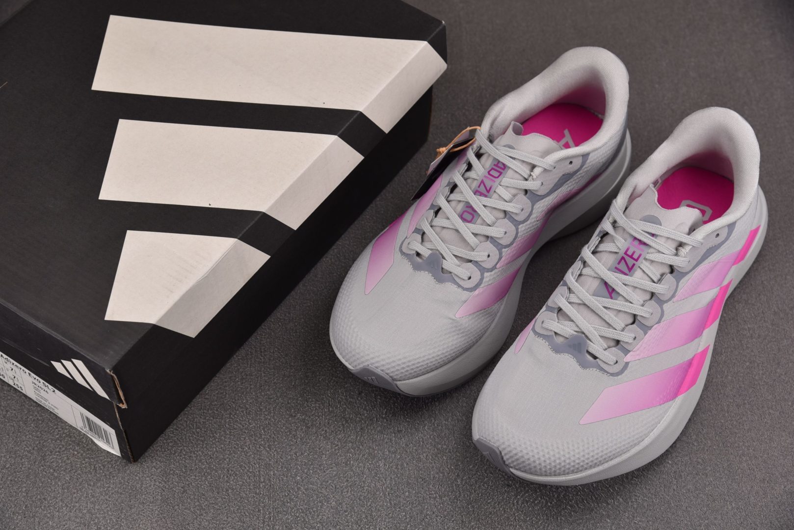 AD EUR:36-45纯原-AD Adizero Evo SL 2 灰粉 JR2026 YZ039BS