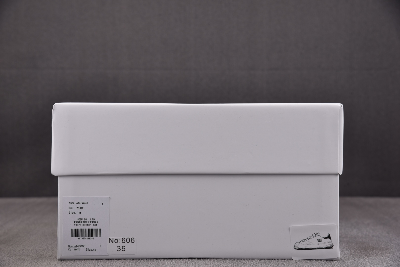 MMY 尺码36-45纯原版出品-MIHARA YASUHIRO 白布 No.606 YZ022尺码：3