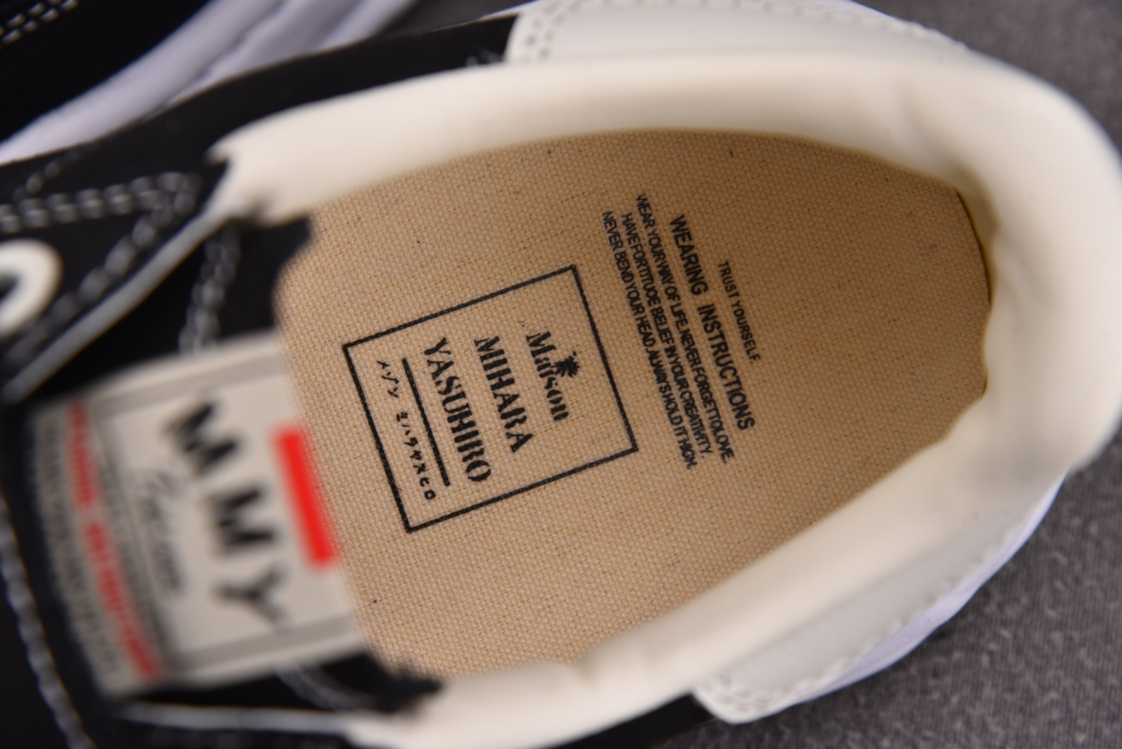 MMY 尺码36-45纯原版出品-MIHARA YASUHIRO 黑白布 No.605 YZ022尺码：