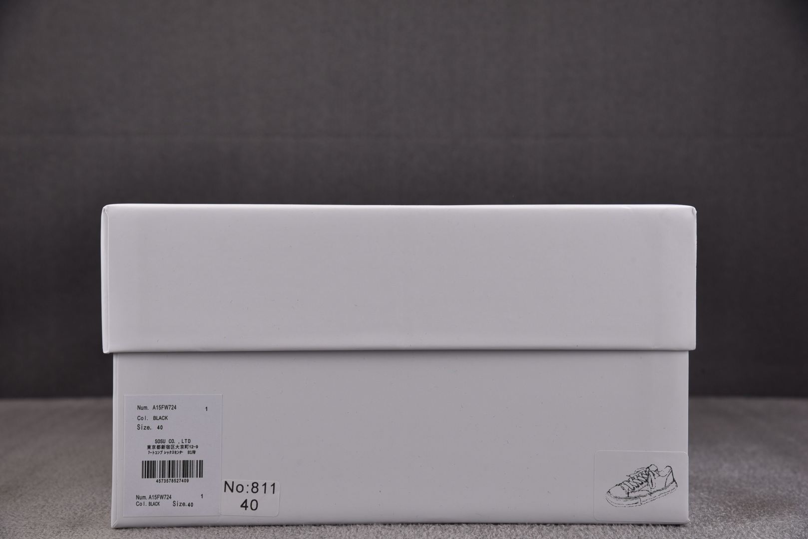 MMY 尺码36-45纯原版出品-MIHARA YASUHIRO 黑色 No.811 YZ022尺码：3