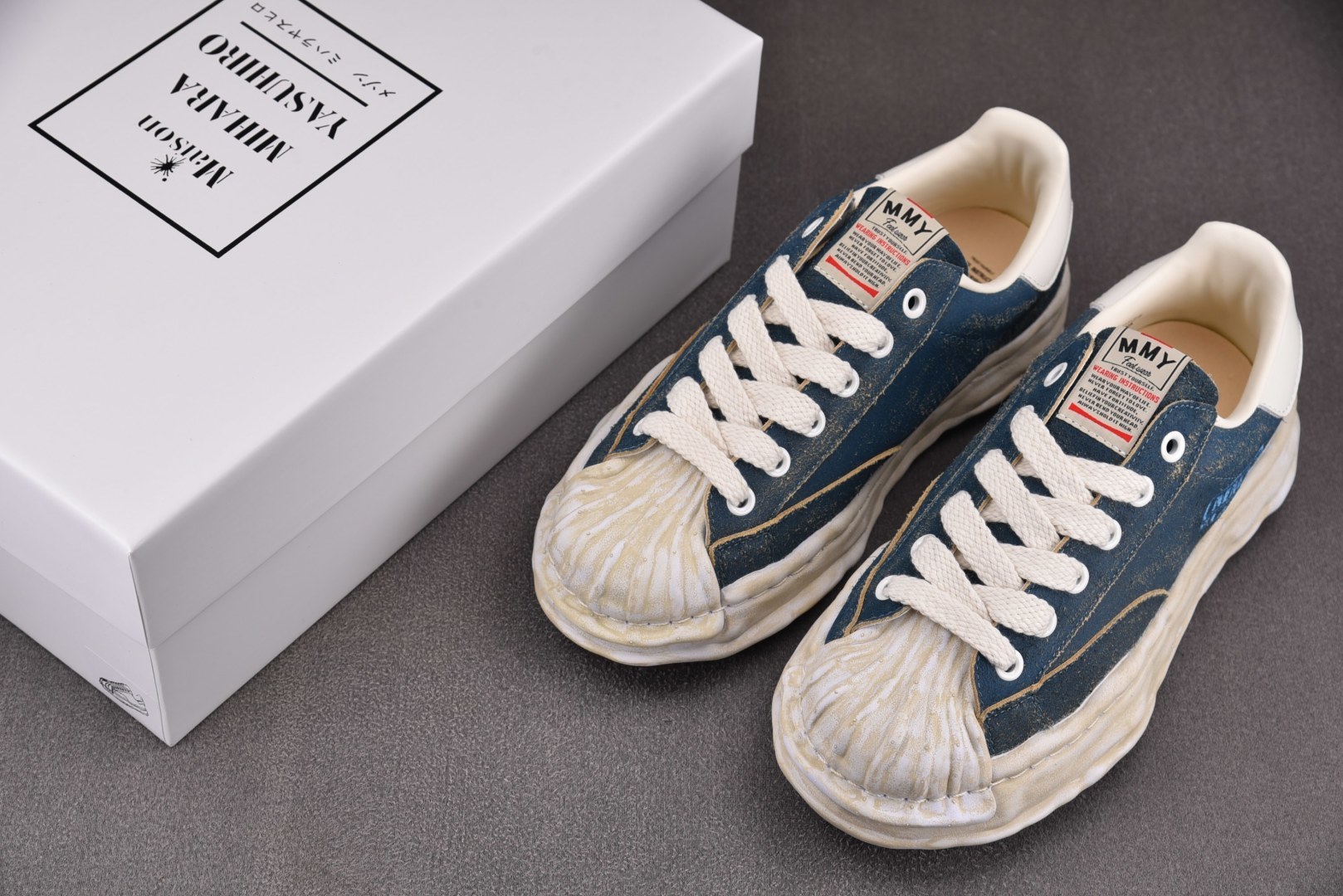 MMY 尺码36-45纯原版出品-MIHARA YASUHIRO 蓝色 No.603 YZ022尺码：3