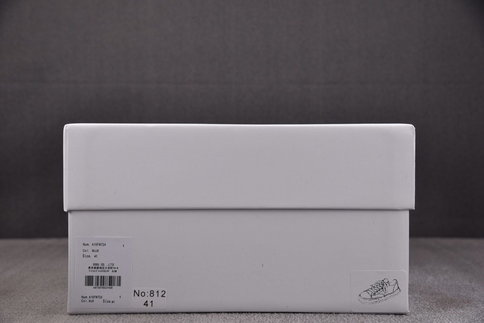 MMY 尺码36-45纯原版出品-MIHARA YASUHIRO 蓝色 No.812 YZ022尺码：3