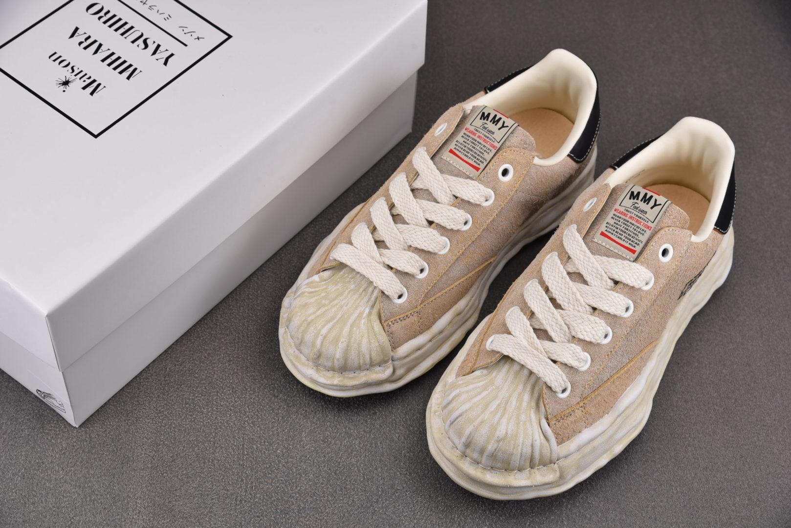 MMY 尺码36-45纯原版出品-MIHARA YASUHIRO 米色 No.604 YZ022尺码：3