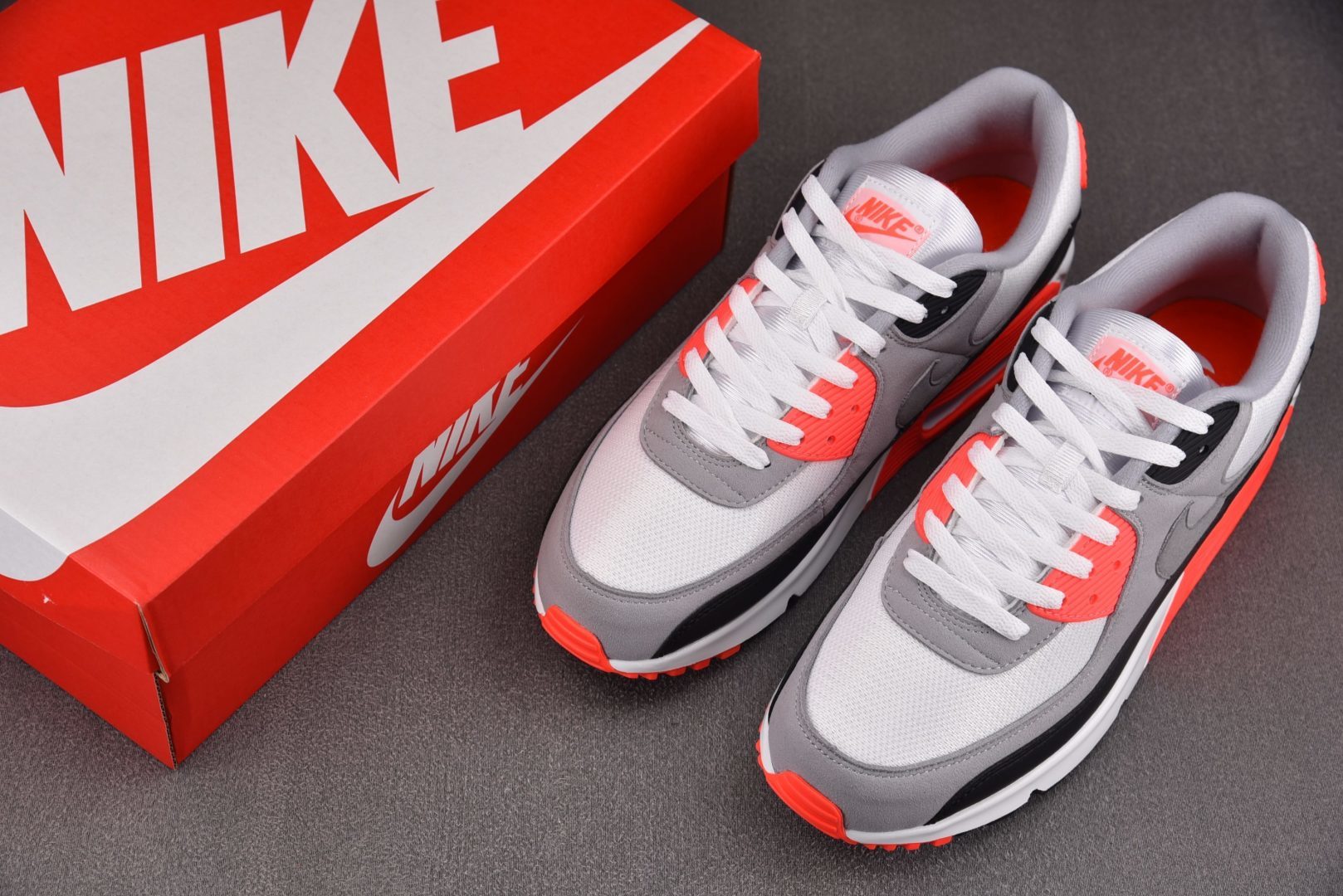 MAX EUR:39-46纯原版出品-NK Air Max 90 白红灰 CT1685-100 YZ03
