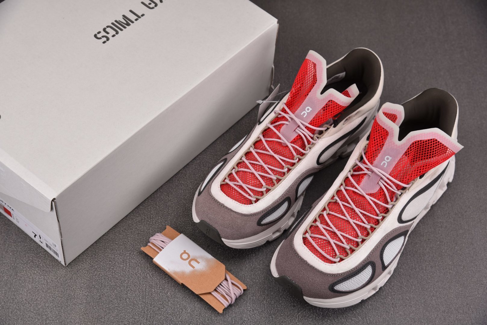 On昂跑 EUR:36-45纯原版出品-FKA x On Cloud X4 灰红 YZ039尺码：36 