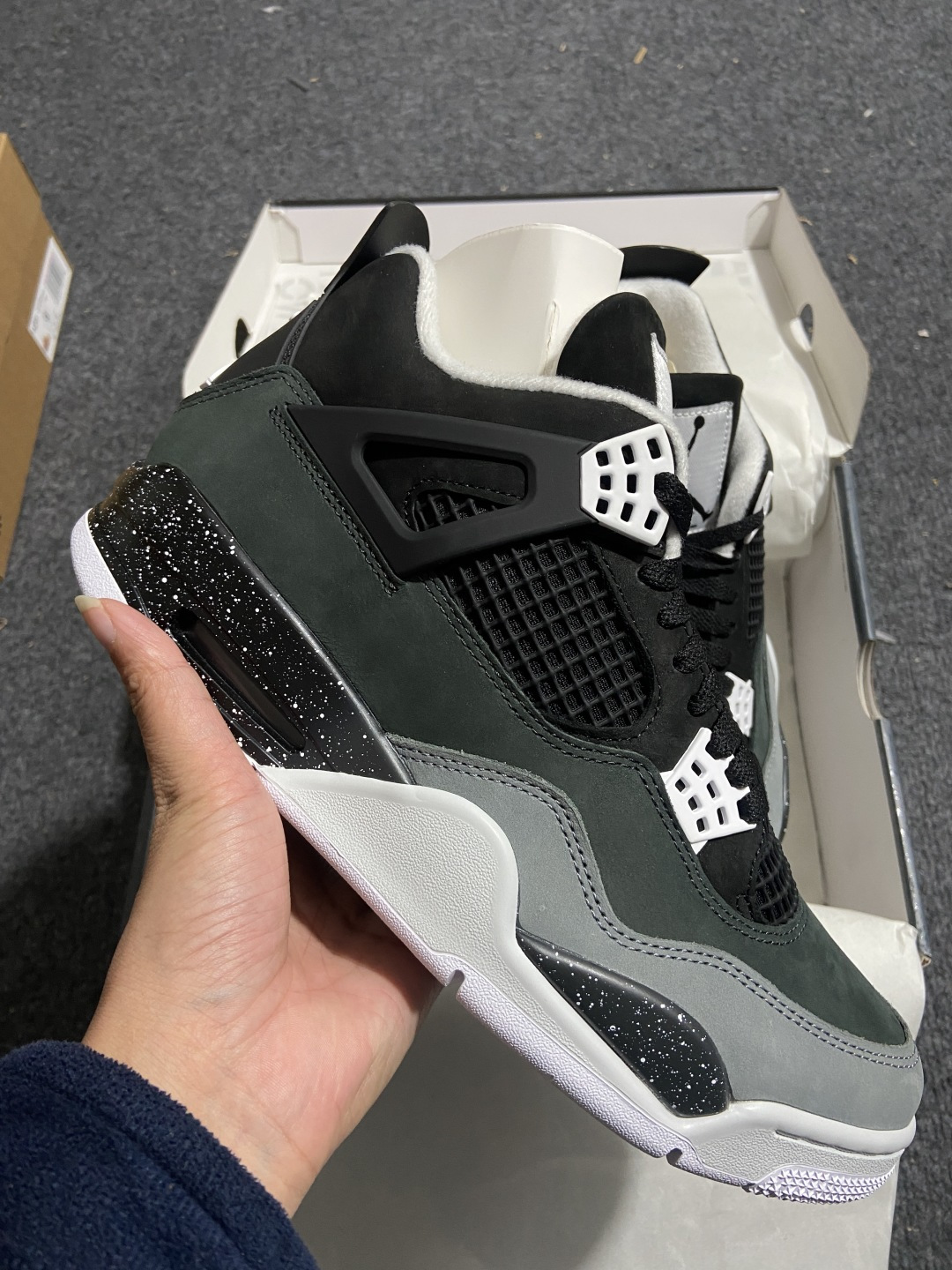 AJ4纯原 尺码:40-48.5纯原版出品-Air Jordan 4 Fear 恐惧 黑灰 FQ8138