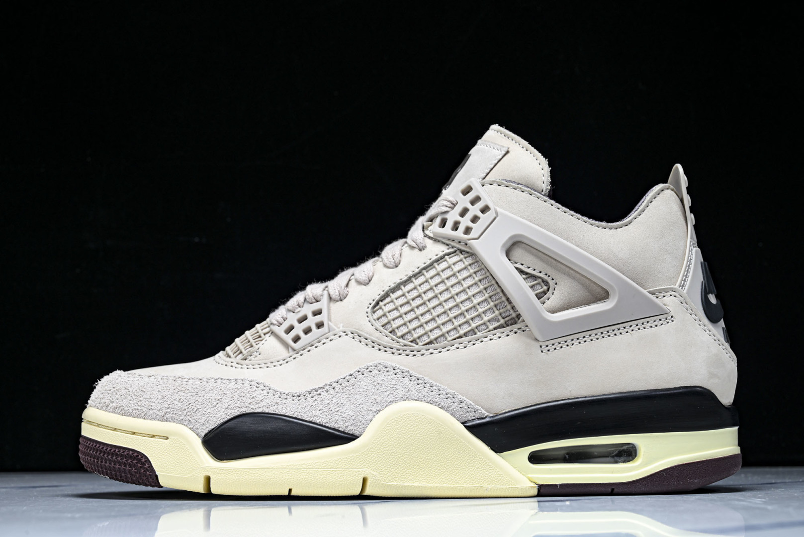 纯原出品-A Ma Maniere x Air Jordan 4 Retro Fossil Stone 