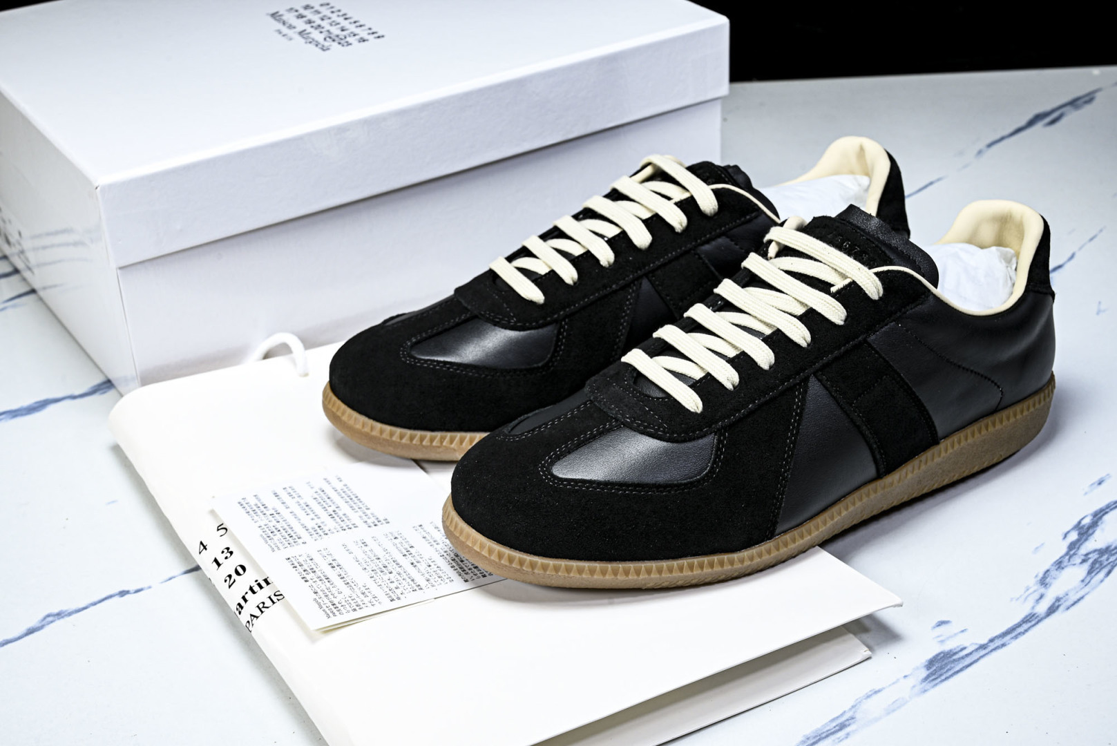 纯原出品-Maison Margiela马吉拉 Replica 皮质绒面革 运动鞋德训鞋休闲通勤平底鞋单