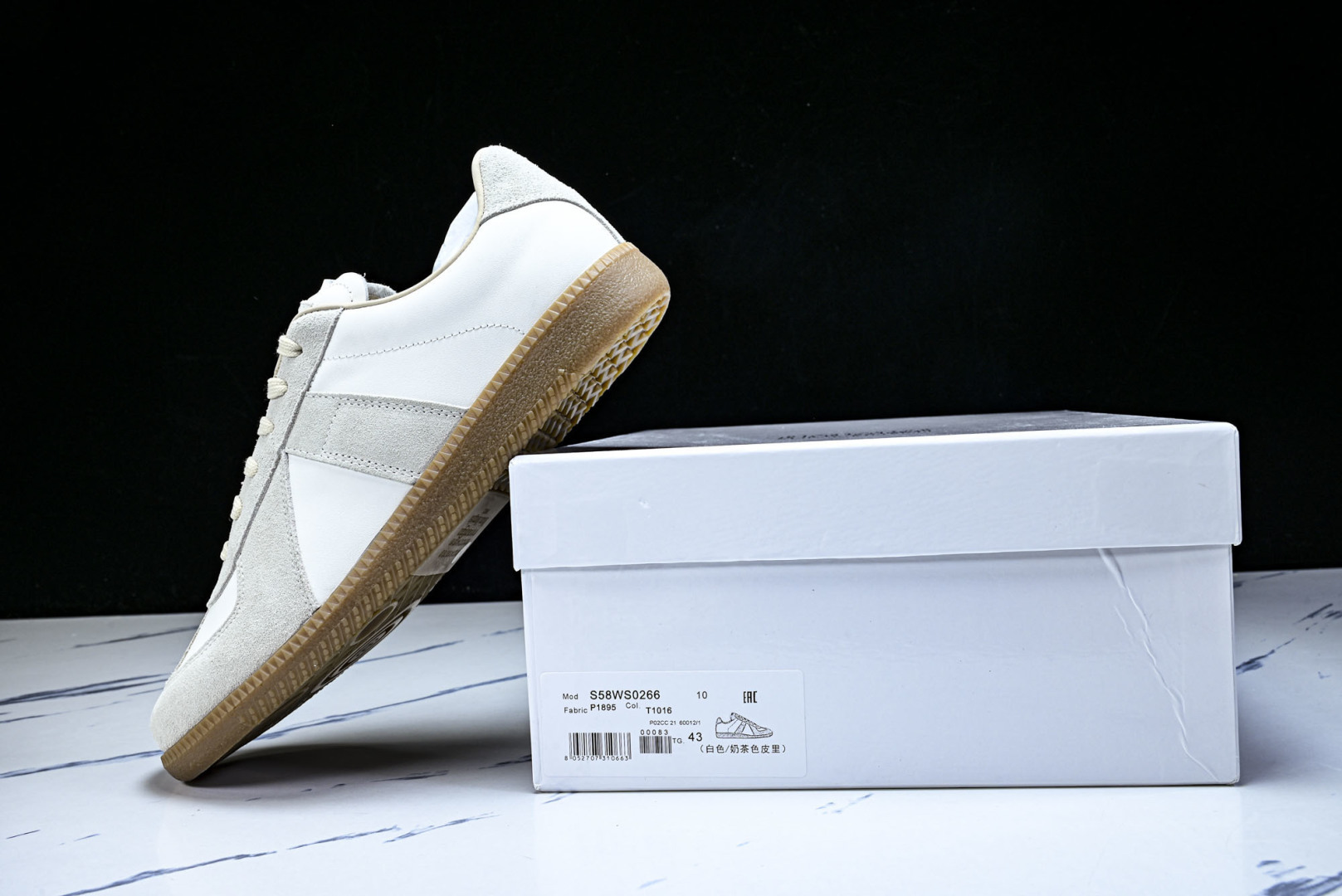 纯原出品-Maison Margiela马吉拉 Replica 皮质绒面革 运动鞋德训鞋休闲通勤平底鞋单