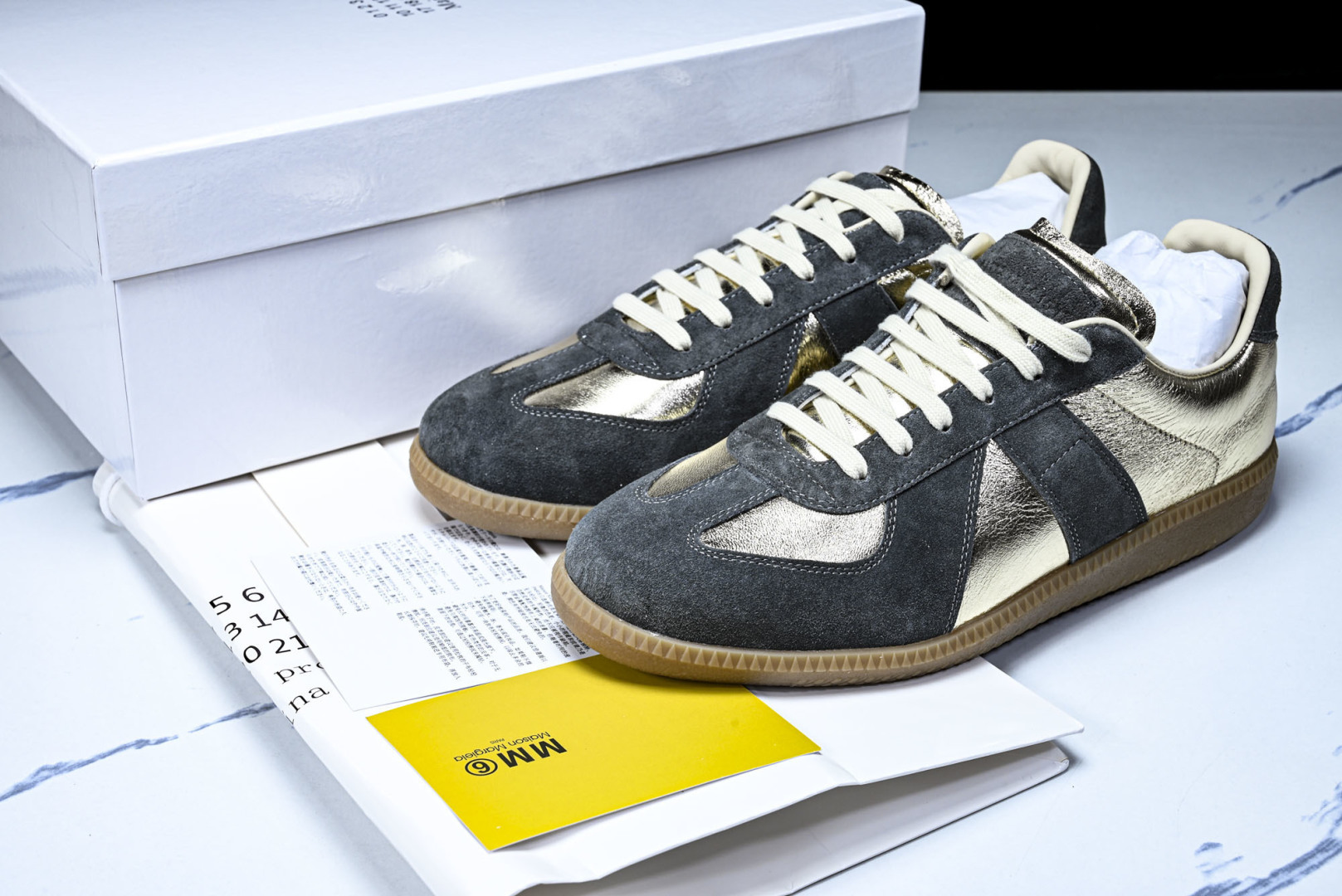 纯原出品-Maison Margiela马吉拉 Replica 皮质绒面革 运动鞋德训鞋休闲通勤平底鞋单