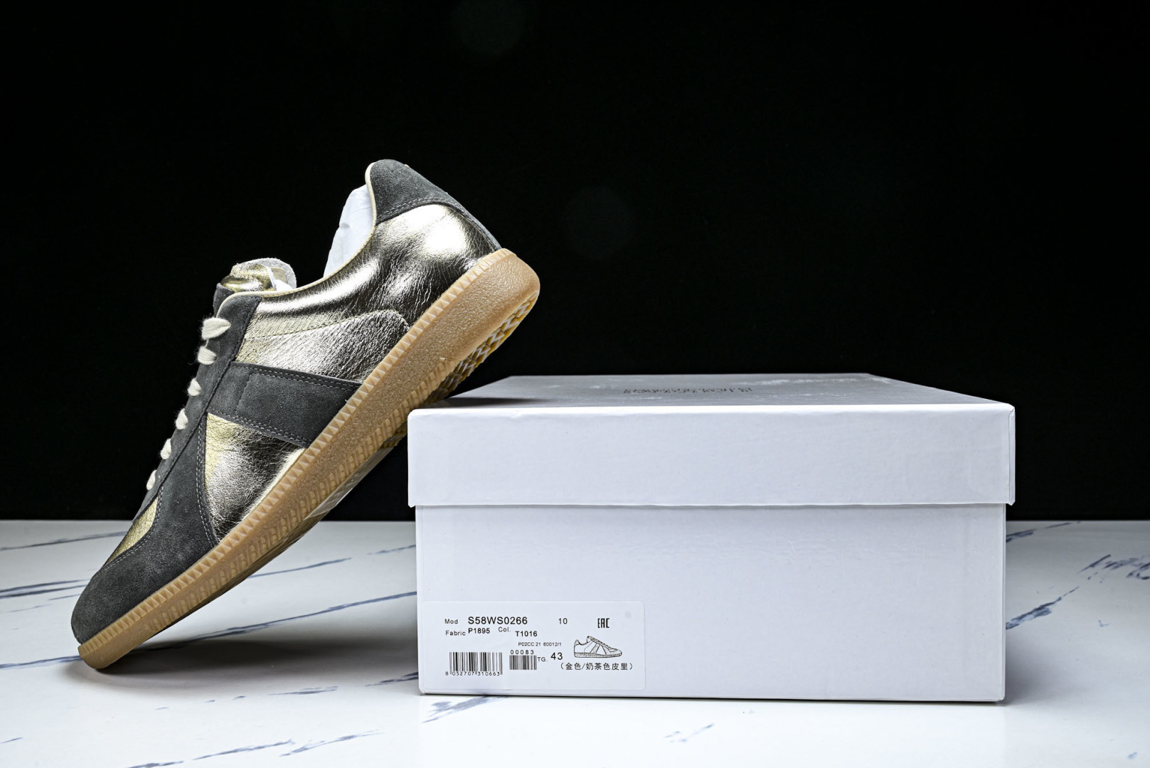 纯原出品-Maison Margiela马吉拉 Replica 皮质绒面革 运动鞋德训鞋休闲通勤平底鞋单