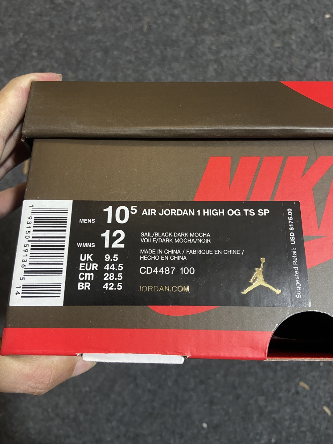AJ1高帮倒钩 鬼脸 尺码：36-47.5纯原-Air Jordan 1 Travis Scott AJ