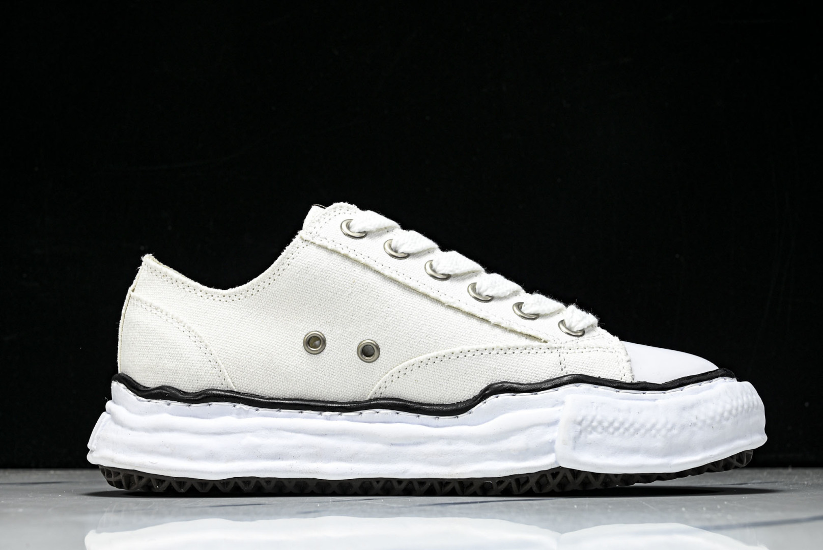 MMY 尺码35-46纯原版出品-MIHARA YASUHIRO 三原康裕 经典裸色帆布溶解鞋BX168