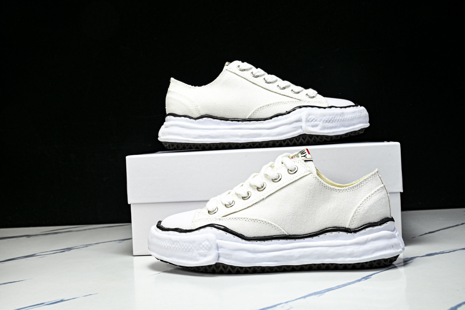 MMY 尺码35-46纯原版出品-MIHARA YASUHIRO 三原康裕 经典裸色帆布溶解鞋BX168