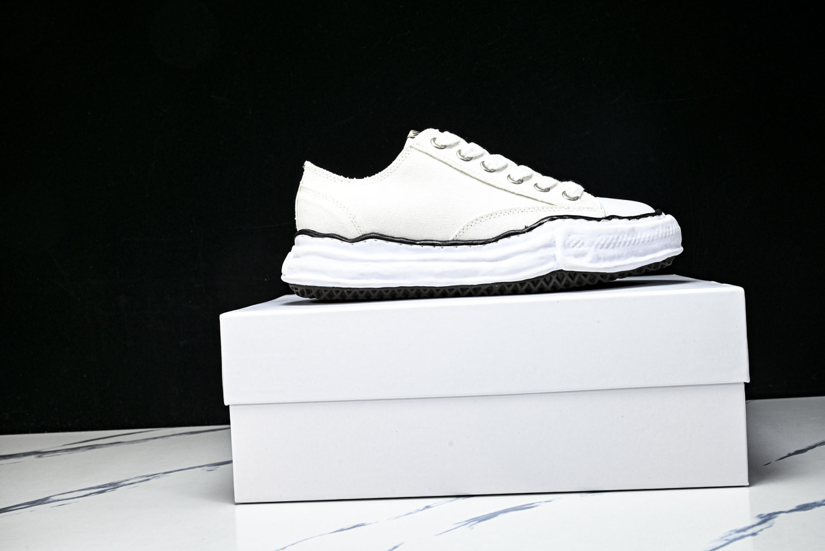 MMY 尺码35-46纯原版出品-MIHARA YASUHIRO 三原康裕 经典裸色帆布溶解鞋BX168