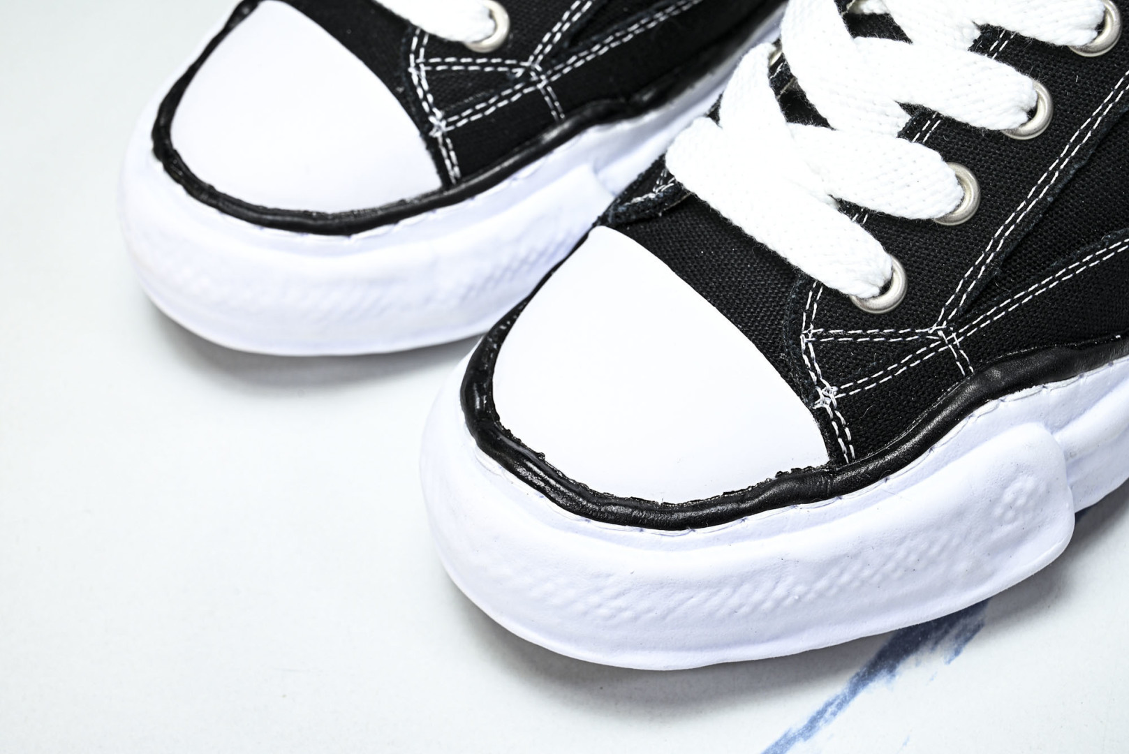 MMY 尺码35-46纯原版出品-MIHARA YASUHIRO 三原康裕 经典裸色帆布溶解鞋X1682