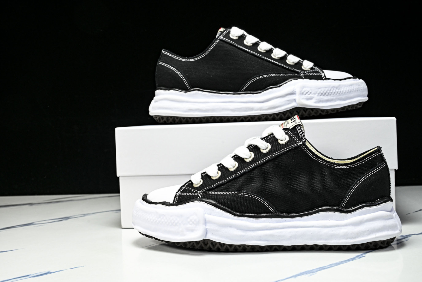 MMY 尺码35-46纯原版出品-MIHARA YASUHIRO 三原康裕 经典裸色帆布溶解鞋X1682