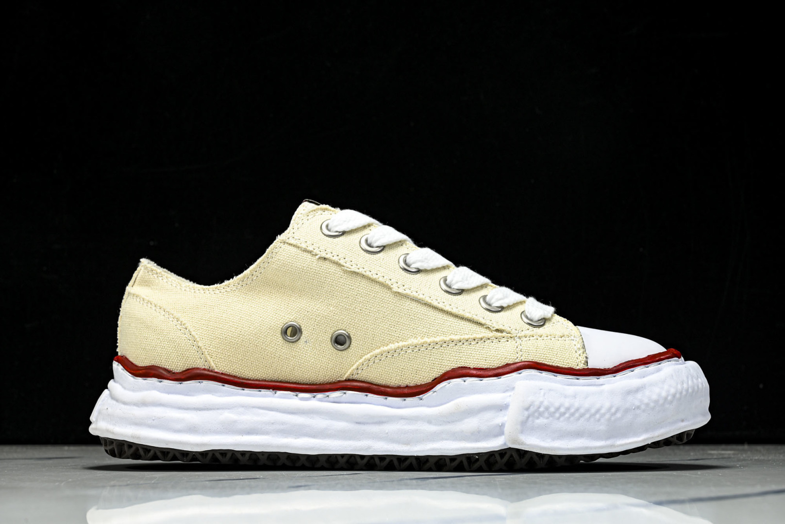 MMY 尺码35-46纯原版出品-MIHARA YASUHIRO 三原康裕 经典裸色帆布溶解鞋X1682