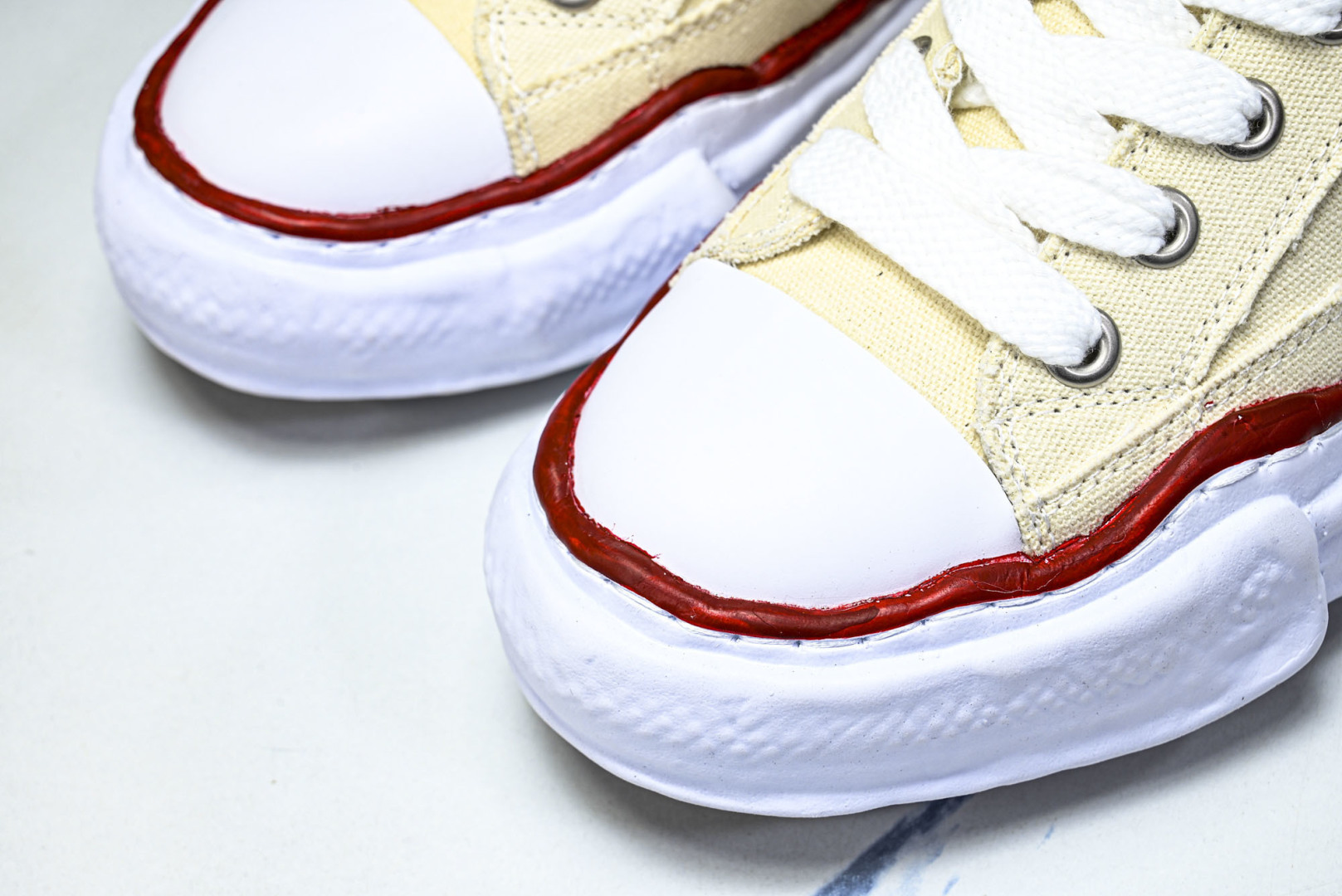 MMY 尺码35-46纯原版出品-MIHARA YASUHIRO 三原康裕 经典裸色帆布溶解鞋X1682