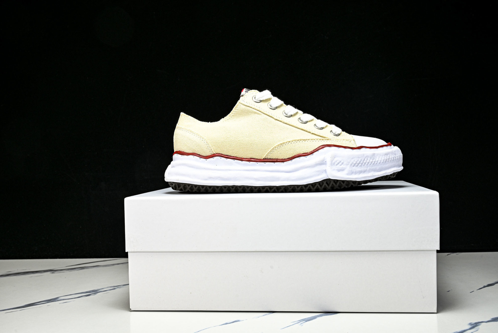 MMY 尺码35-46纯原版出品-MIHARA YASUHIRO 三原康裕 经典裸色帆布溶解鞋X1682