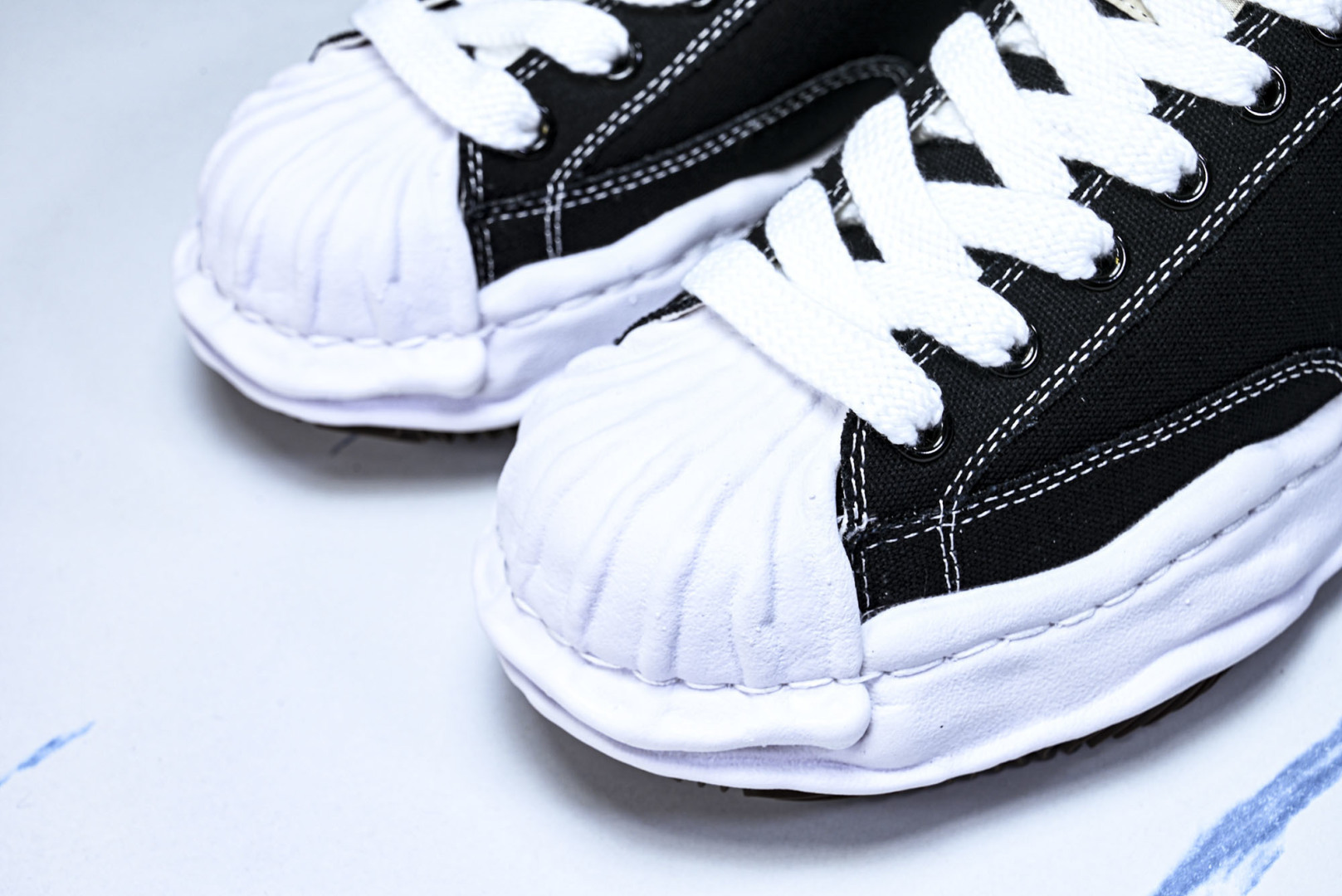 MMY 尺码35-46纯原版出品-MIHARA YASUHIRO 三原康裕 经典裸色帆布溶解鞋CX068