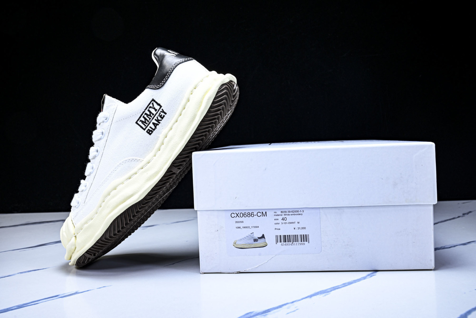 MMY 尺码35-46纯原版出品-MIHARA YASUHIRO 三原康裕 经典裸色帆布溶解鞋CX068