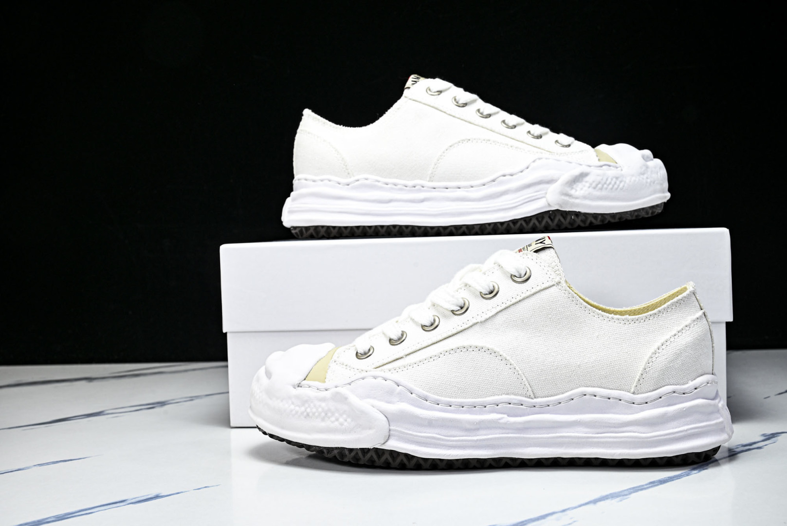 MMY 尺码35-46纯原版出品-MIHARA YASUHIRO 三原康裕 经典裸色帆布溶解鞋KKX16