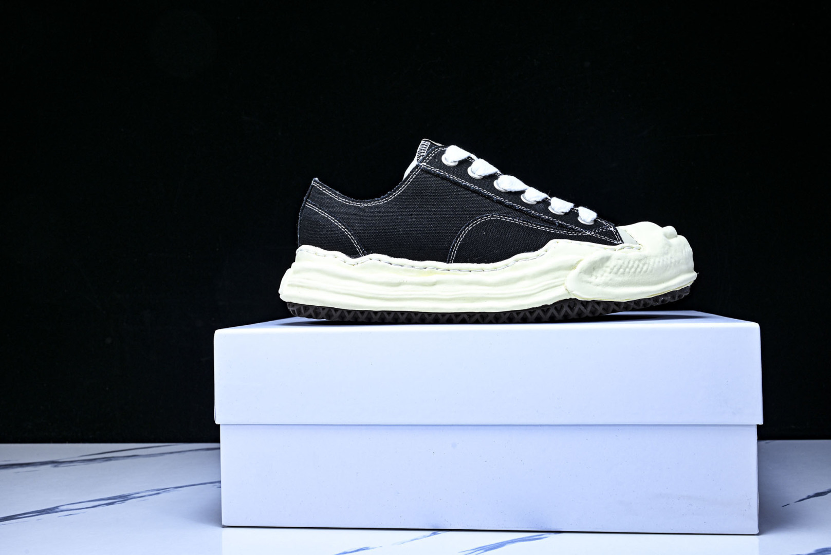 MMY 尺码35-46纯原版出品-MIHARA YASUHIRO 三原康裕 经典裸色帆布溶解鞋KKX16