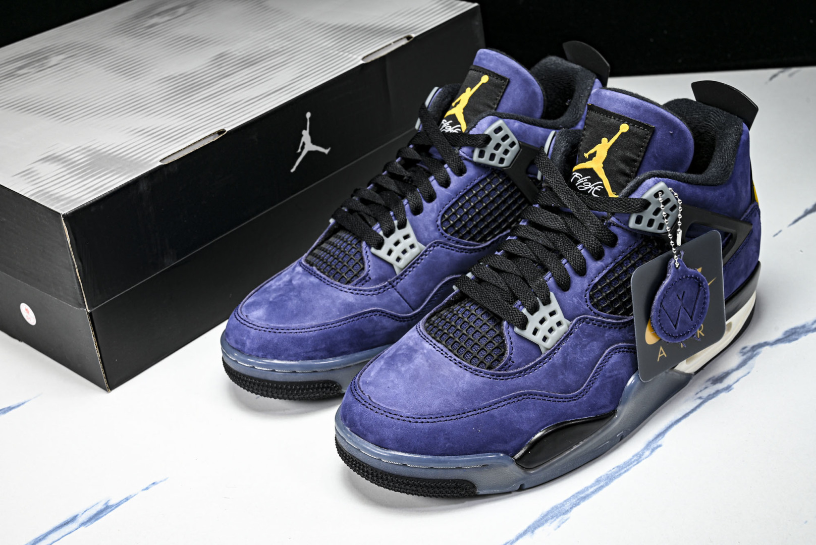 AJ4 尺码36-47.5纯原版出品-Air Jordan 4 Retro Lakers AJ4 乔4湖