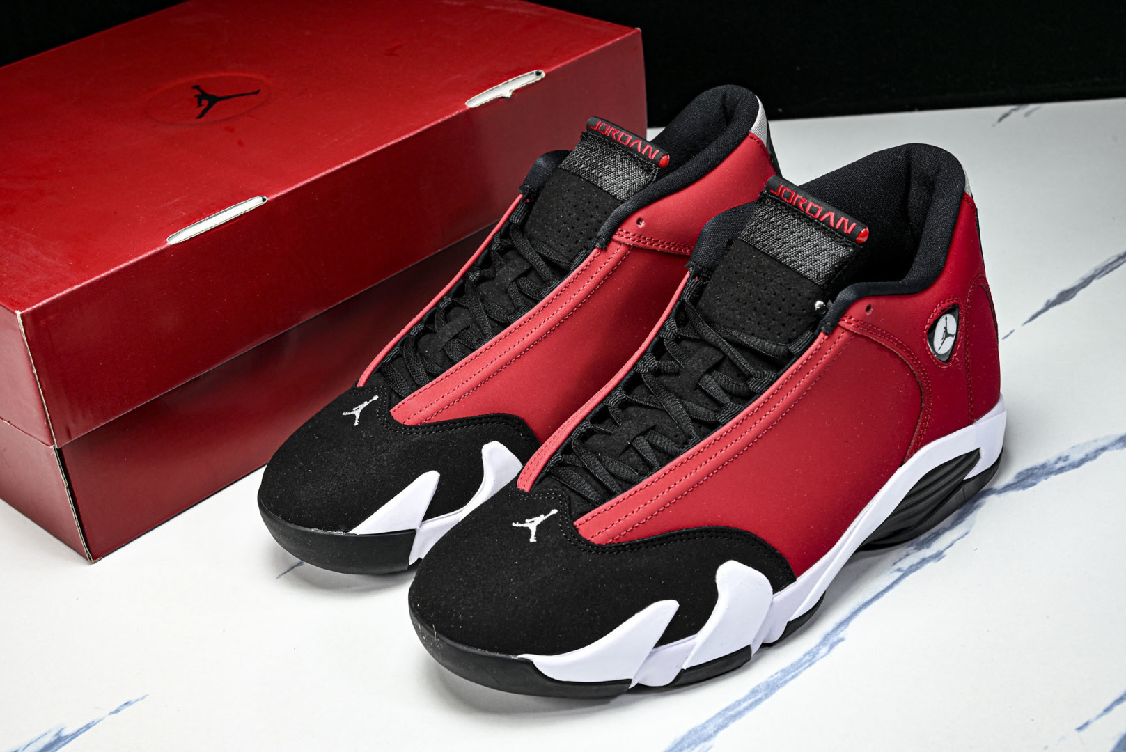 AJ14 EUR:40-47.5纯原版出品-Air Jordan 14 Retro Gym Red To