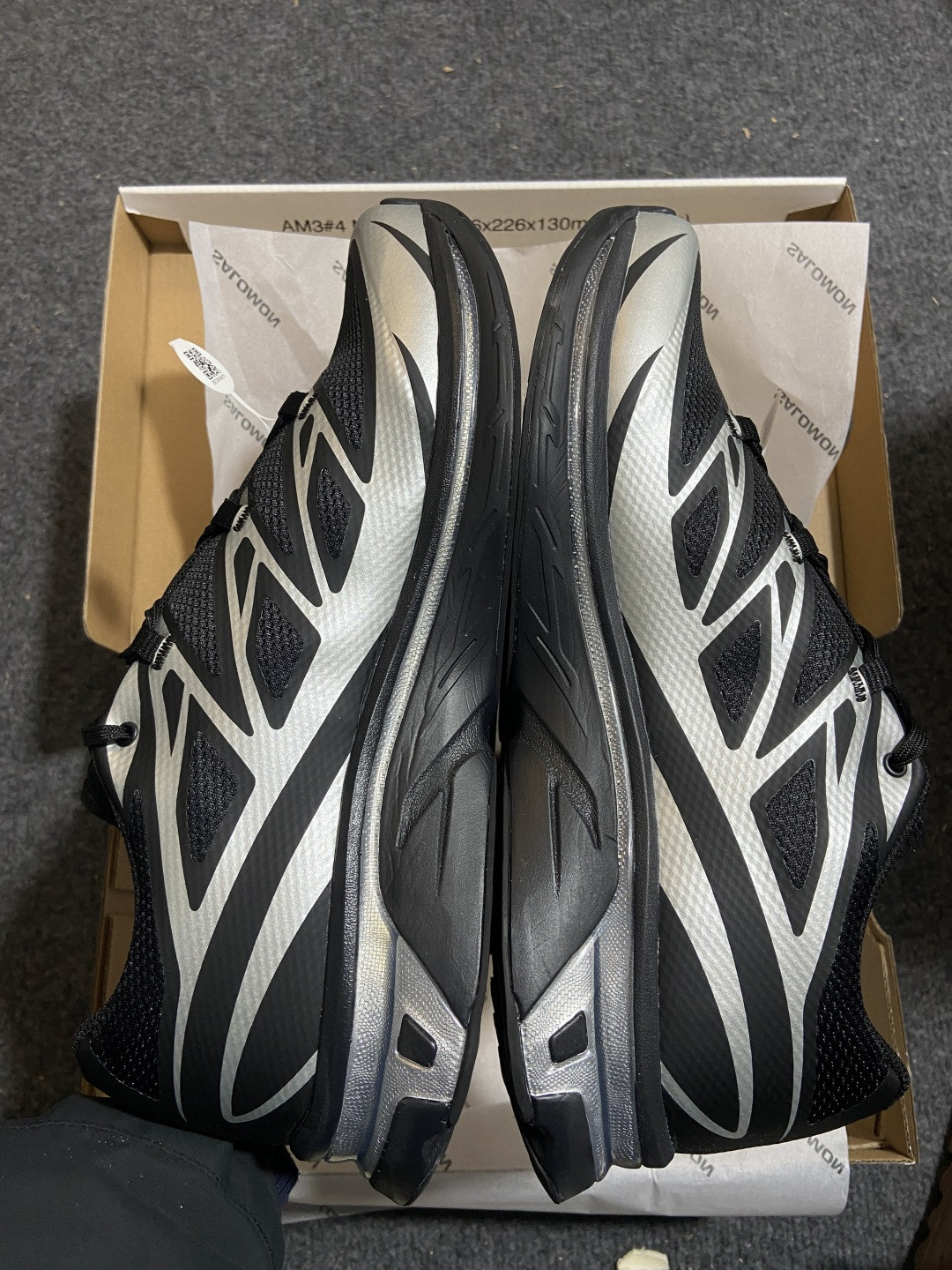 MM6 Maison Margiela x SALOMON 萨洛蒙 XT-6网布绒面革 舒适 低帮 生活