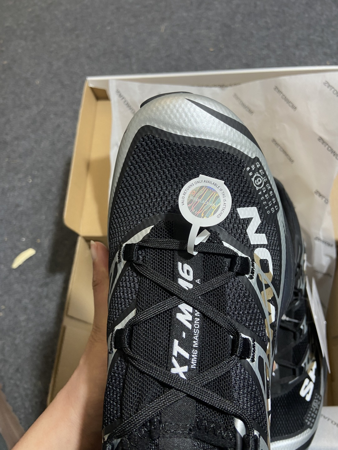 MM6 Maison Margiela x SALOMON 萨洛蒙 XT-6网布绒面革 舒适 低帮 生活