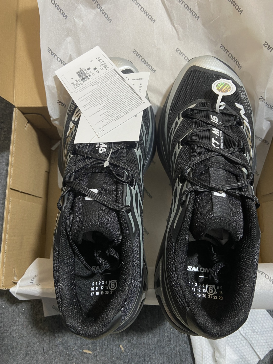 MM6 Maison Margiela x SALOMON 萨洛蒙 XT-6网布绒面革 舒适 低帮 生活