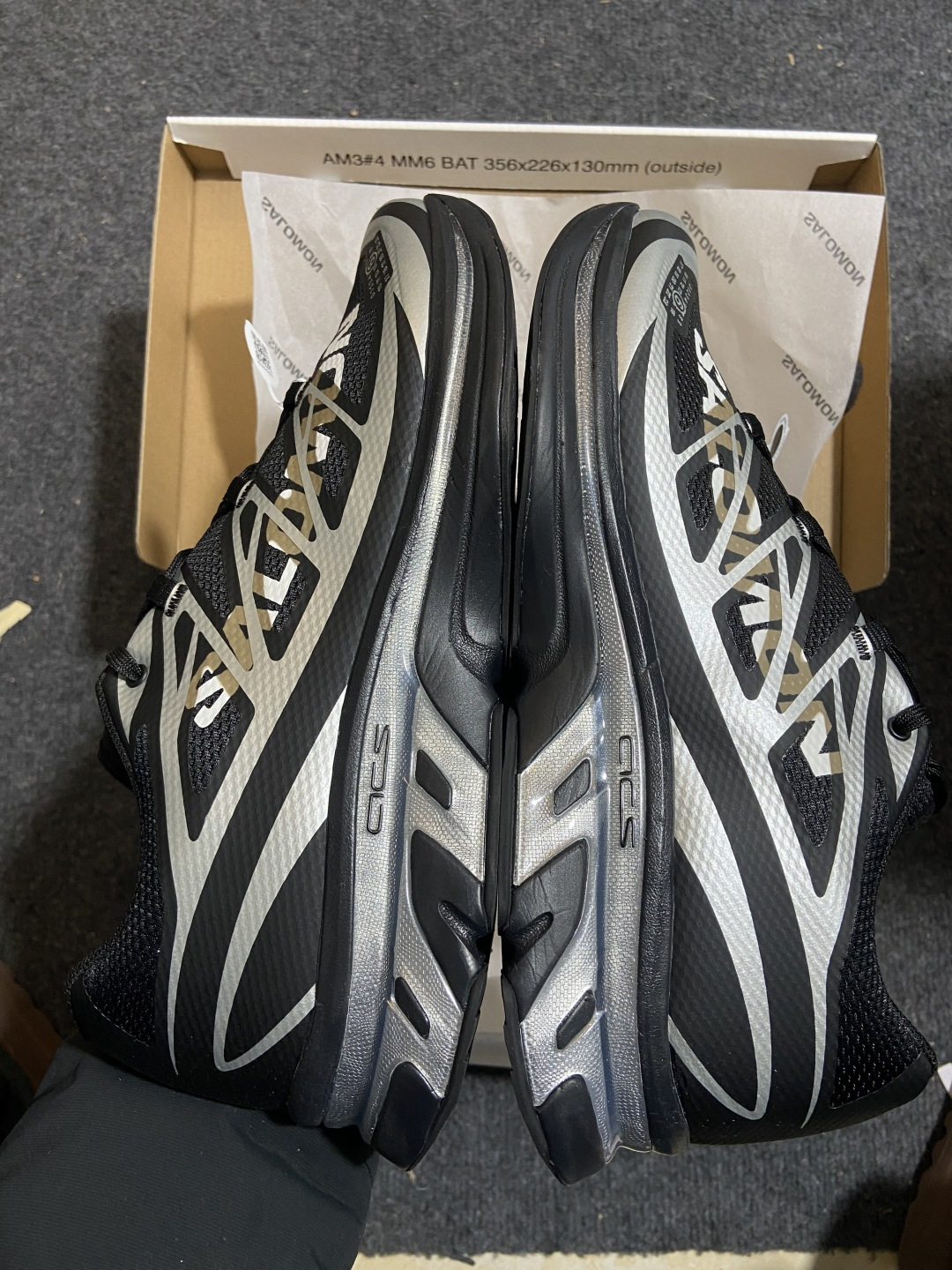 MM6 Maison Margiela x SALOMON 萨洛蒙 XT-6网布绒面革 舒适 低帮 生活