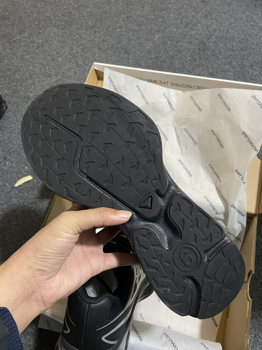 MM6 Maison Margiela x SALOMON 萨洛蒙 XT-6网布绒面革 舒适 低帮 生活