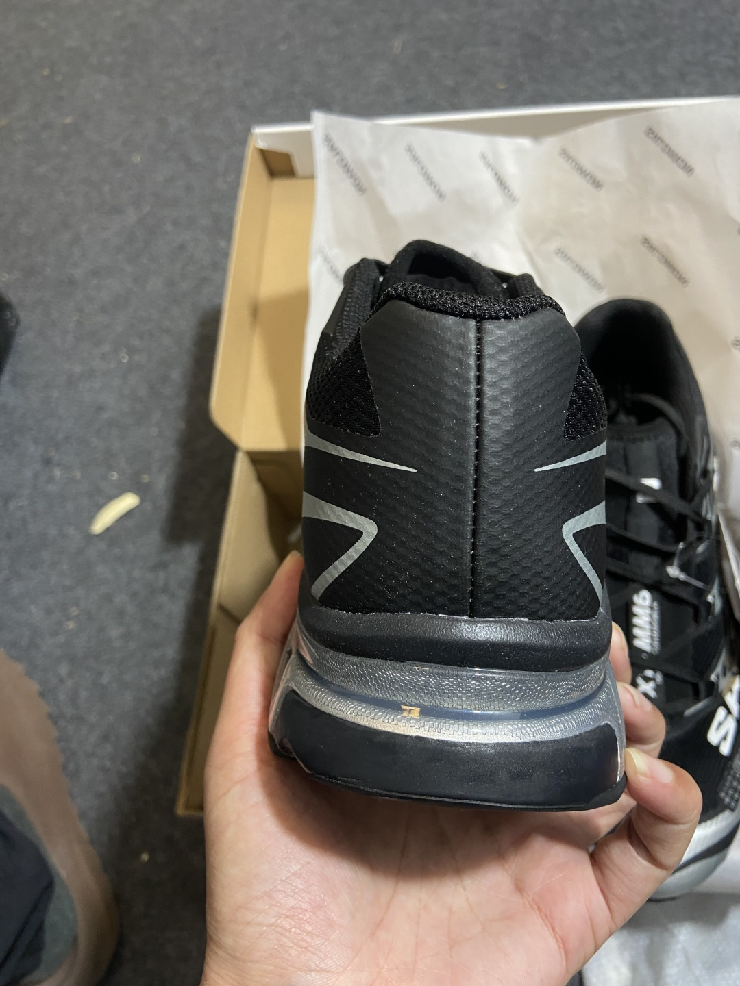 MM6 Maison Margiela x SALOMON 萨洛蒙 XT-6网布绒面革 舒适 低帮 生活