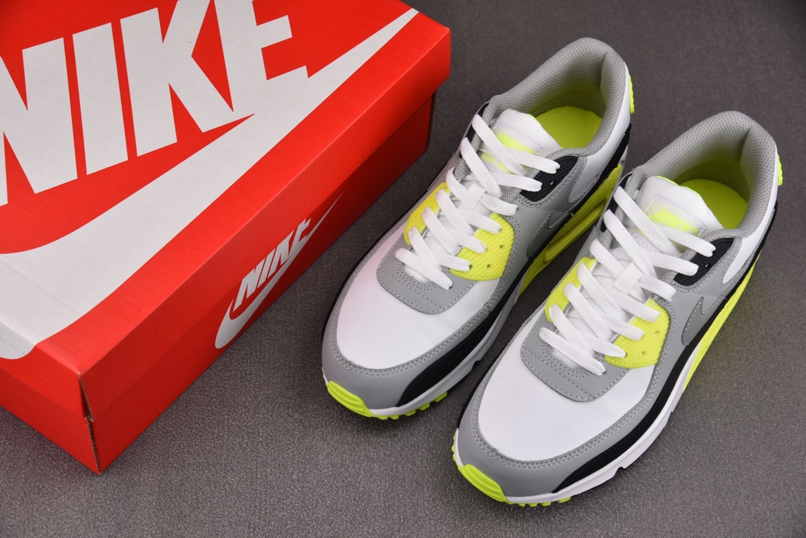 福利特价纯原版出品-NK Air Max 90 LTR 黑白绿 CD6864-101 YZ039尺码：3
