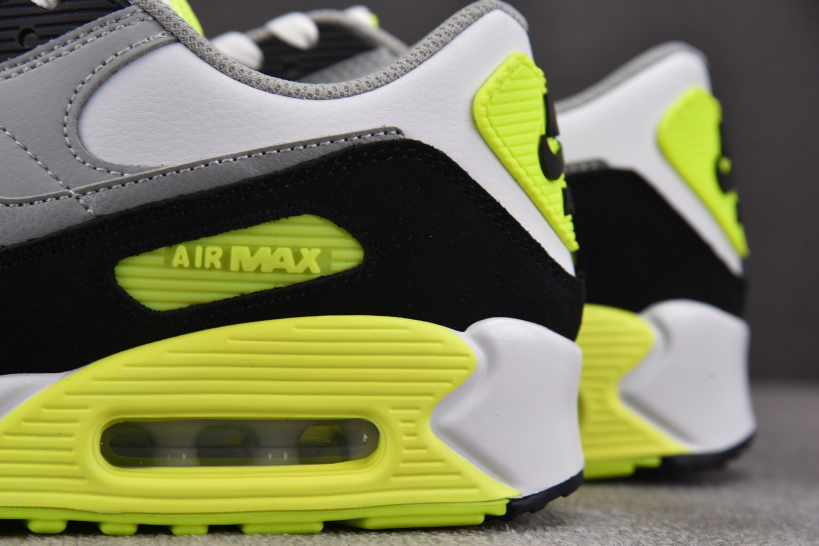 福利特价纯原版出品-NK Air Max 90 LTR 黑白绿 CD6864-101 YZ039尺码：3