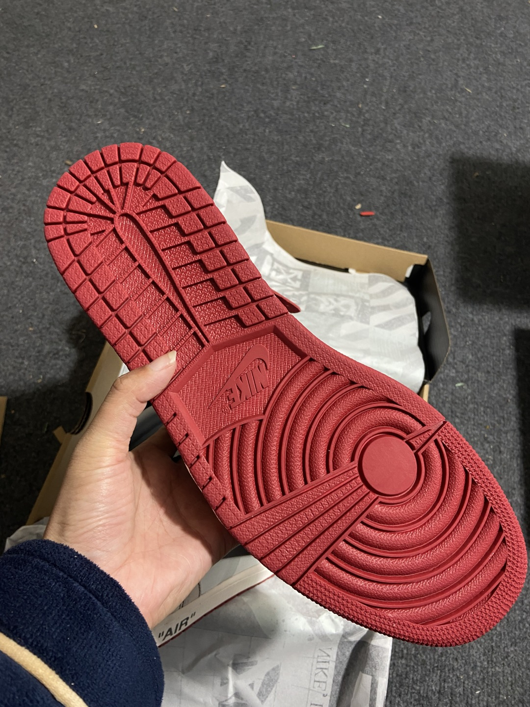 AJ1 OW芝加哥 鞋码：36-47.5P：570 47.5码样品纯原-Air Jordan 1 Off