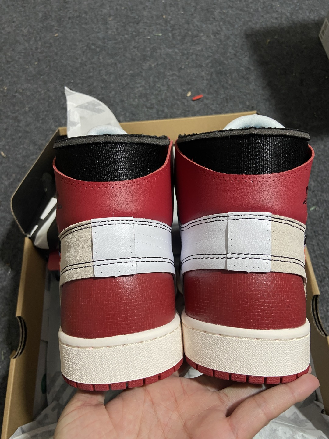 AJ1 OW芝加哥 鞋码：36-47.5P：570 47.5码样品纯原-Air Jordan 1 Off