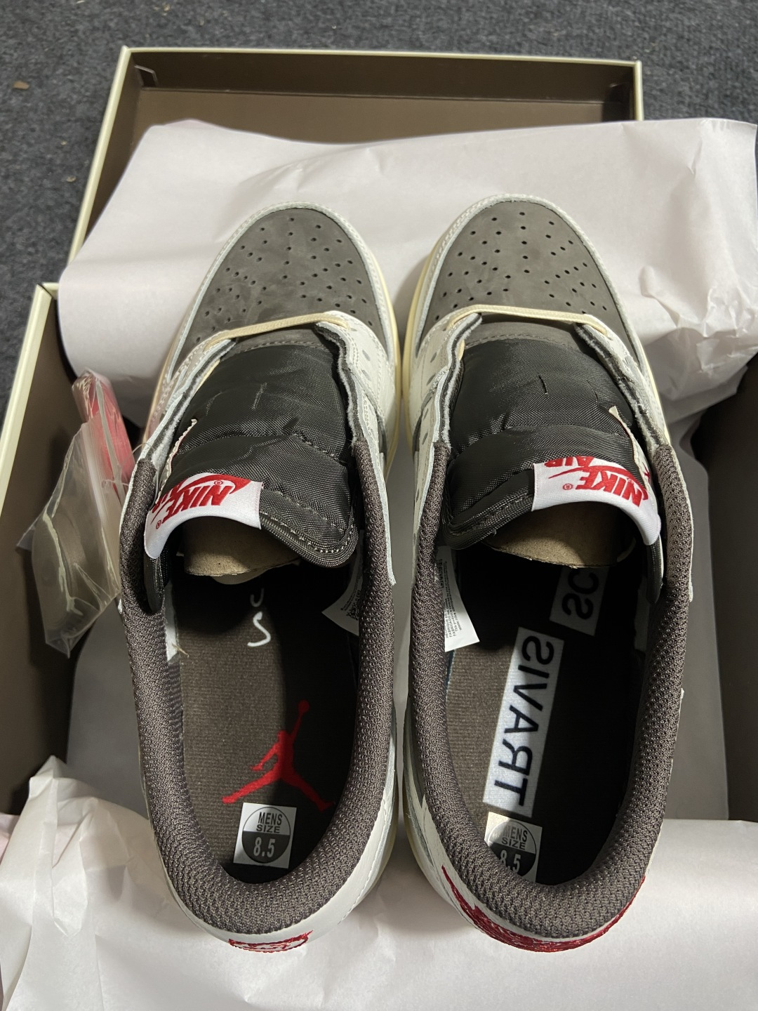 AJ1 Low 白棕倒钩 鞋码：36-47.5P：620纯原版出品-Travis Scott x Air