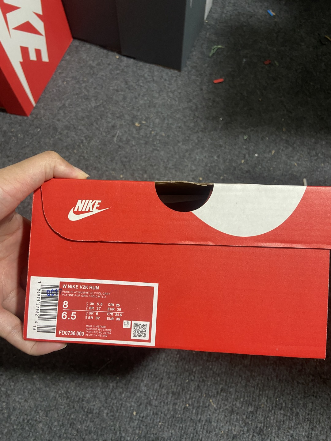 V2K RUN 尺码:35.5-46P：350纯原出品-V2K Run 灰色 FD0736-003 YZ