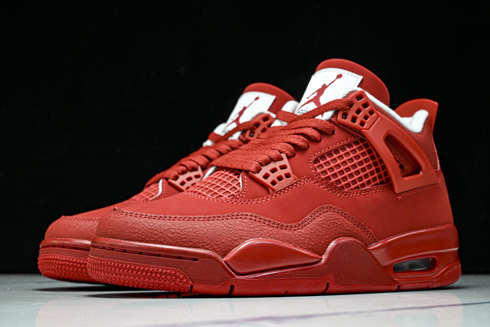 AJ4 EUR:39-48.5P:600纯原-Air Jordan 4 RETRO 大红爆裂纹 FV50