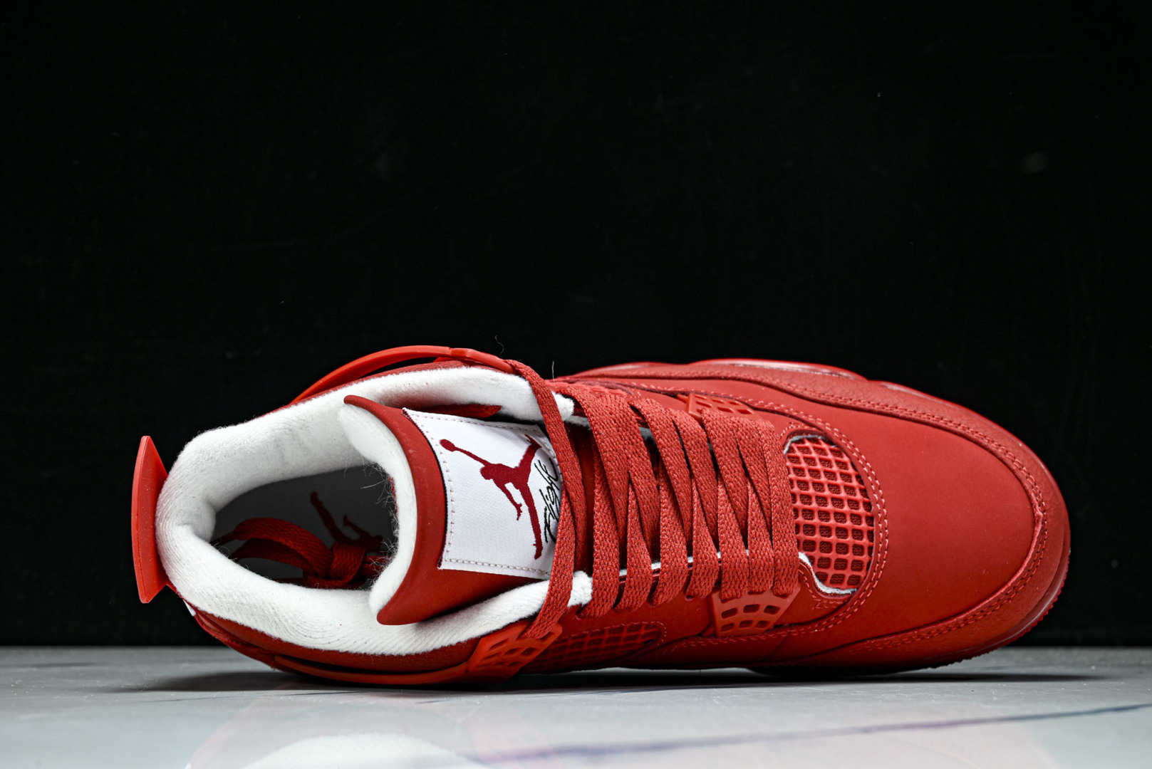 AJ4 EUR:39-48.5P:600纯原-Air Jordan 4 RETRO 大红爆裂纹 FV50