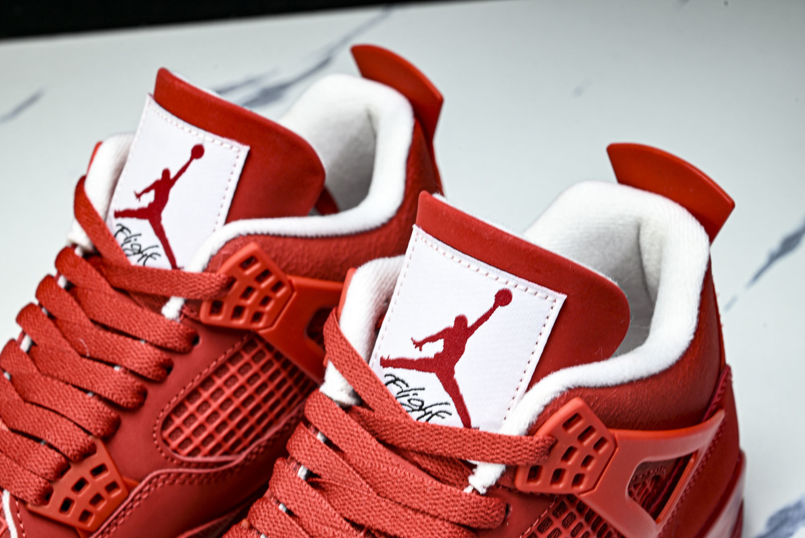 AJ4 EUR:39-48.5P:600纯原-Air Jordan 4 RETRO 大红爆裂纹 FV50