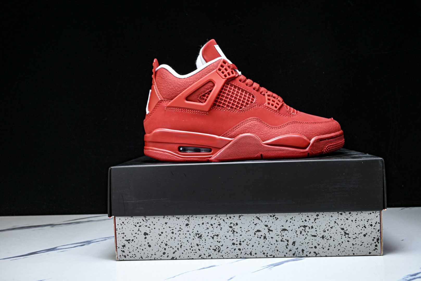 AJ4 EUR:39-48.5P:600纯原-Air Jordan 4 RETRO 大红爆裂纹 FV50