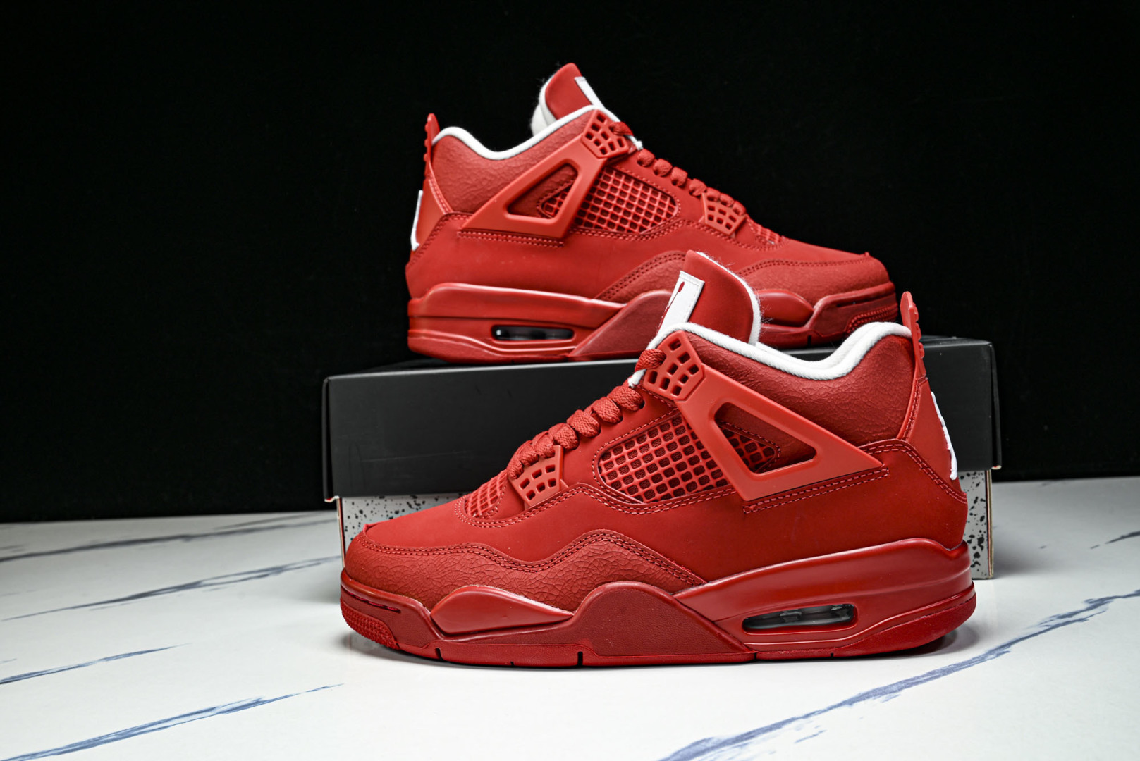 AJ4 EUR:39-48.5P:600纯原-Air Jordan 4 RETRO 大红爆裂纹 FV50