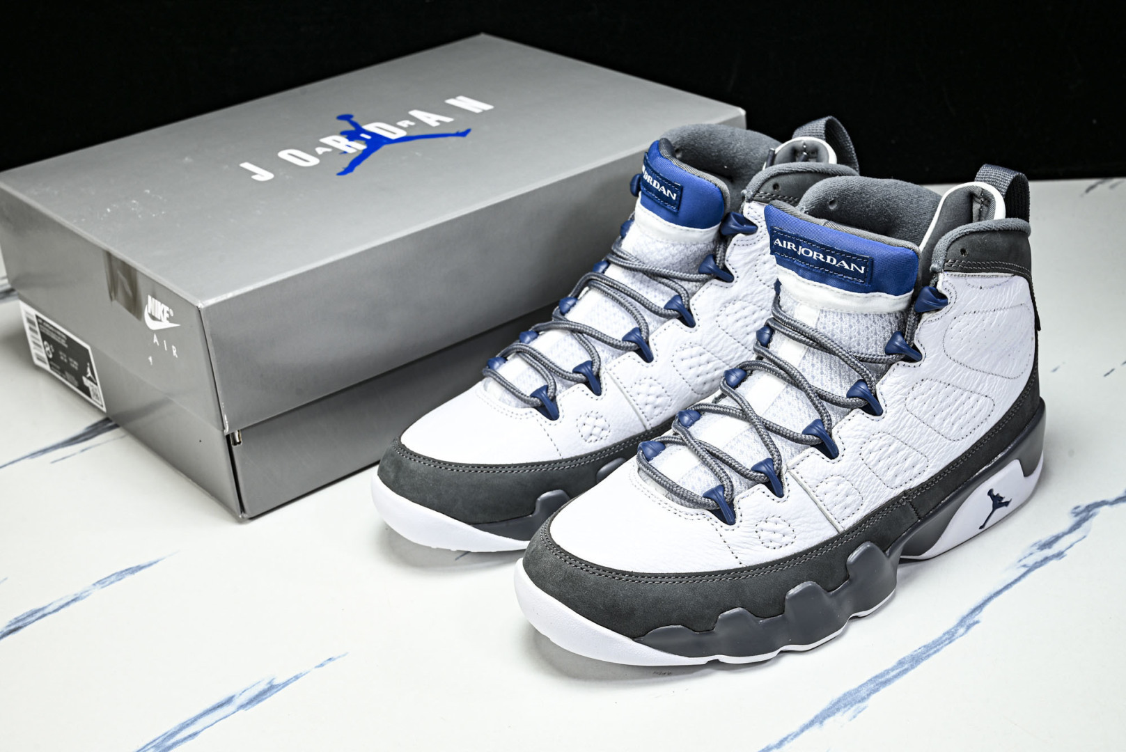 AJ9 EUR:40-48.5P:600纯原-Air Jordan 9 Retro Flint Grey