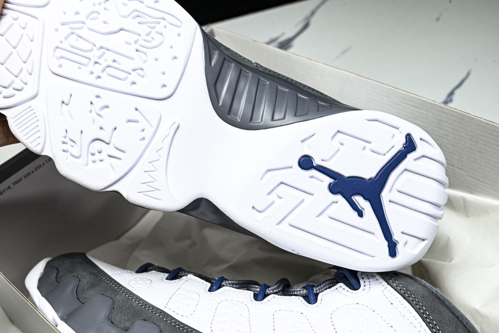 AJ9 EUR:40-48.5P:600纯原-Air Jordan 9 Retro Flint Grey