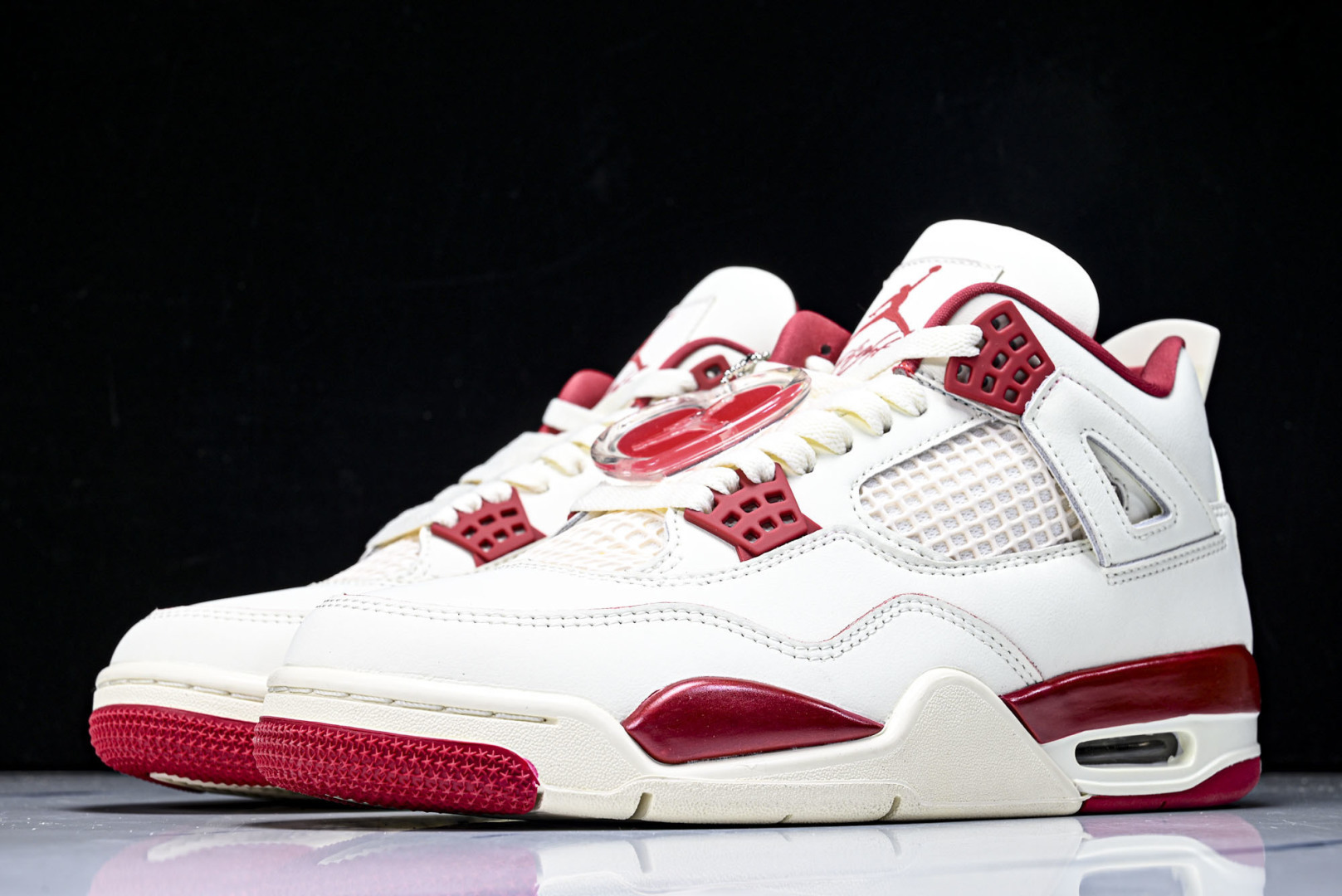 AJ4 EUR:40-48.5P:480纯原-Air Jordan 4 “Sierra Red”情人节白